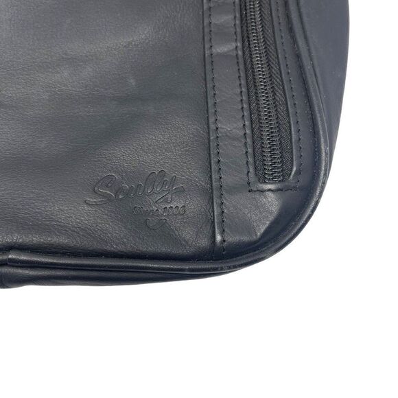 Scully messenger bag medium size Black leather Crossbody BoxU - Picture 3 of 9
